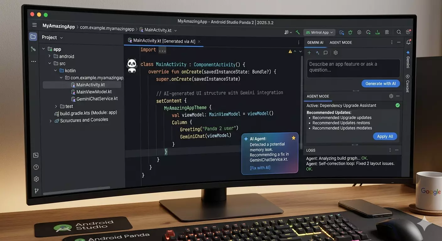 Android Studio Panda 2 screen